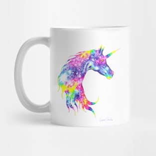 Colorful unicorn head drawing Mug